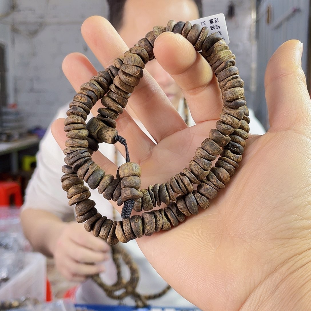 沉香手串棋楠白露随型沉水双圈1.0/32克多样性发一