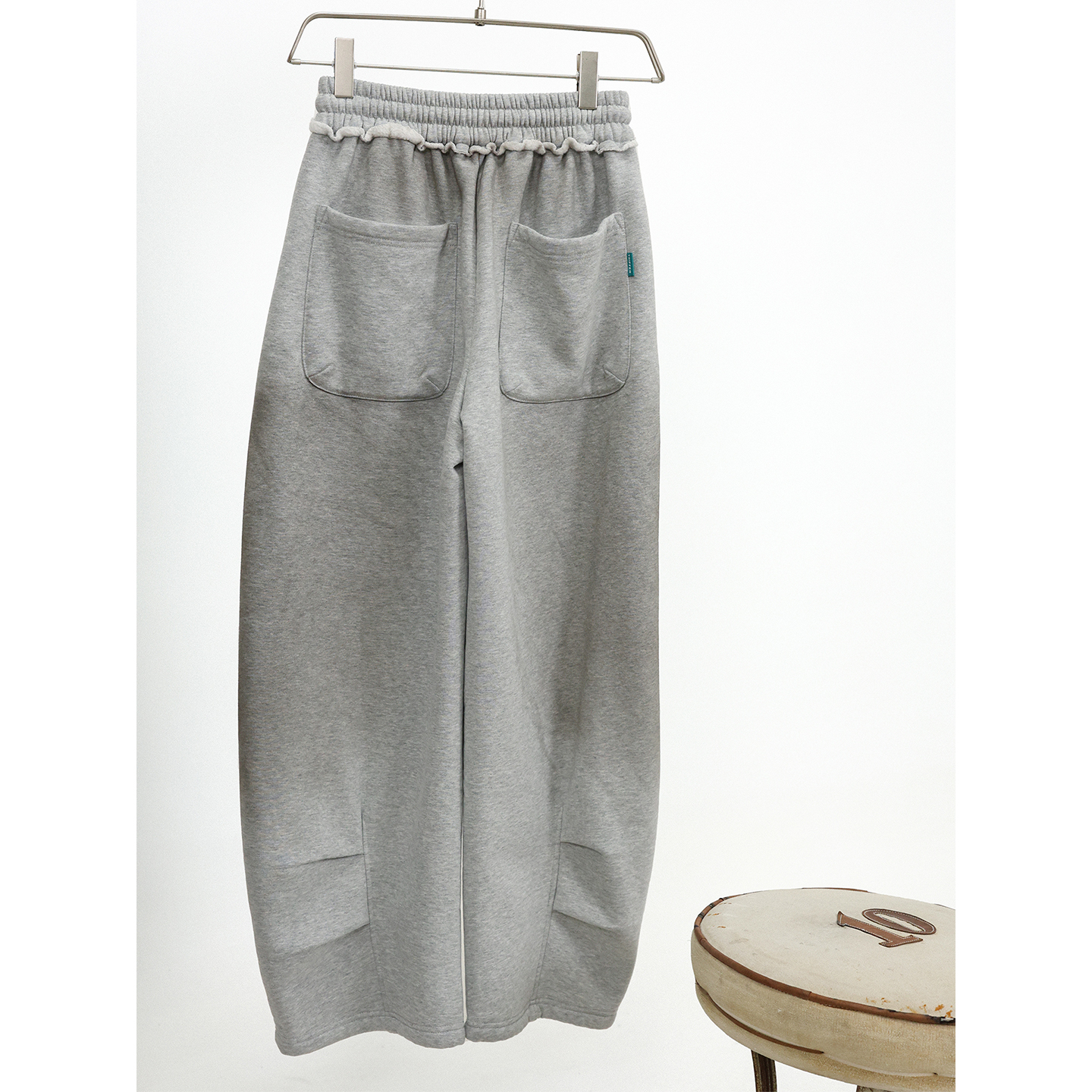 TRIFFER结构审位圆弧弯刀卫裤480g 擦色做旧厚款抓绒男女款