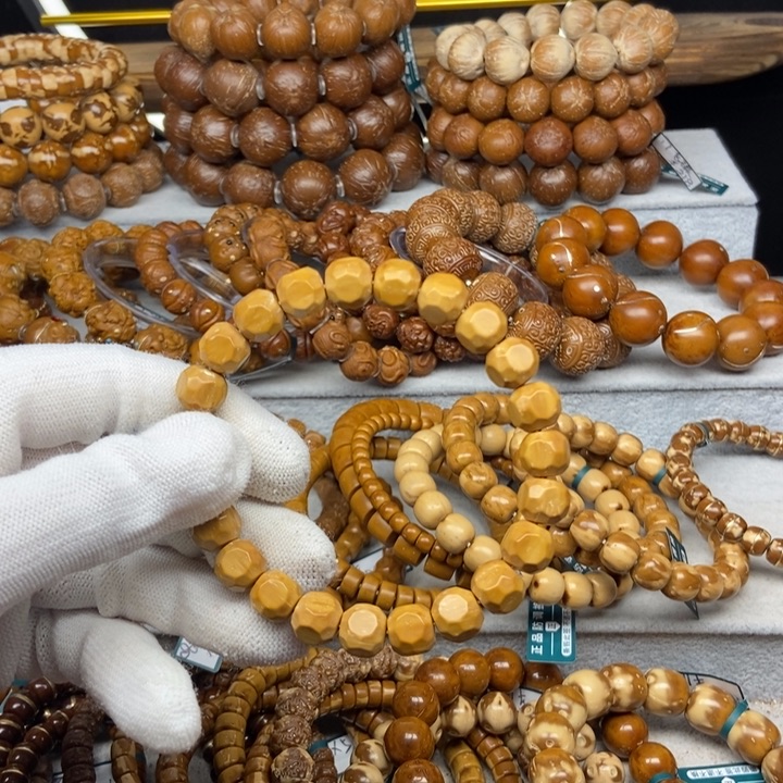 紫金鼠手串劉*紫金鼠实心六方9