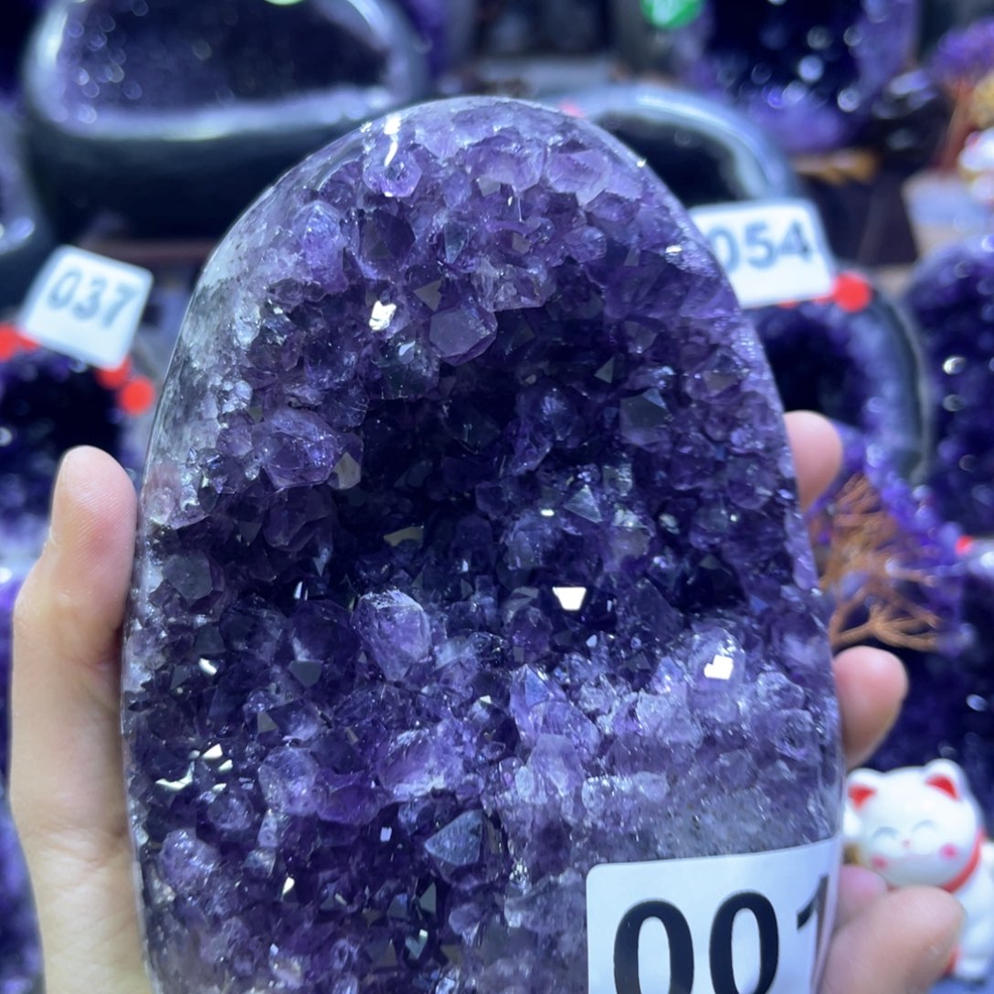 紫晶摆件未镶嵌紫水晶