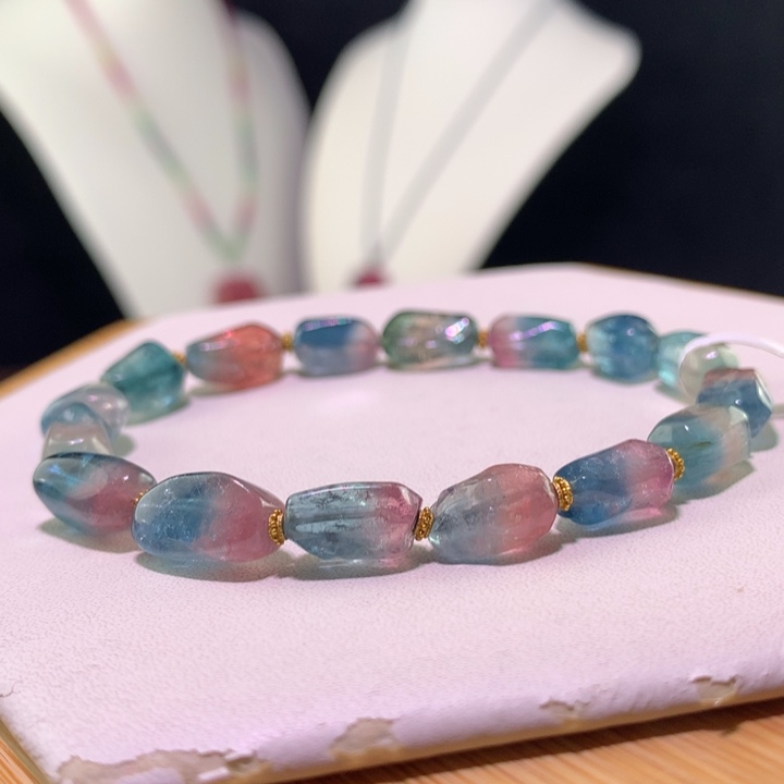 双色碧玺手链未镶嵌