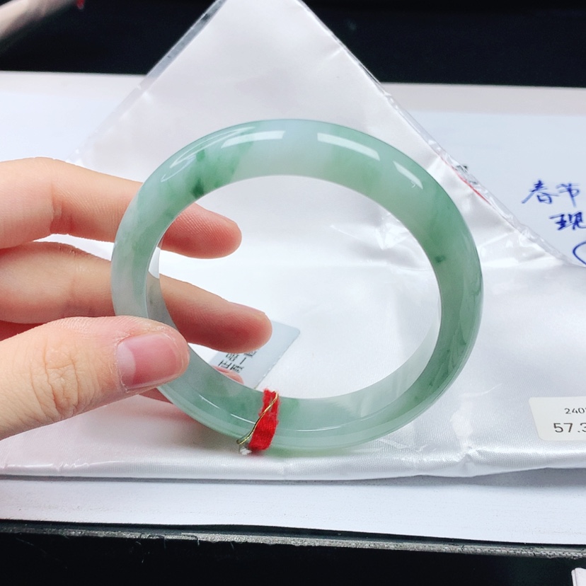【闪购商品】翡翠手镯未镶嵌天然缅甸a货手镯57+
