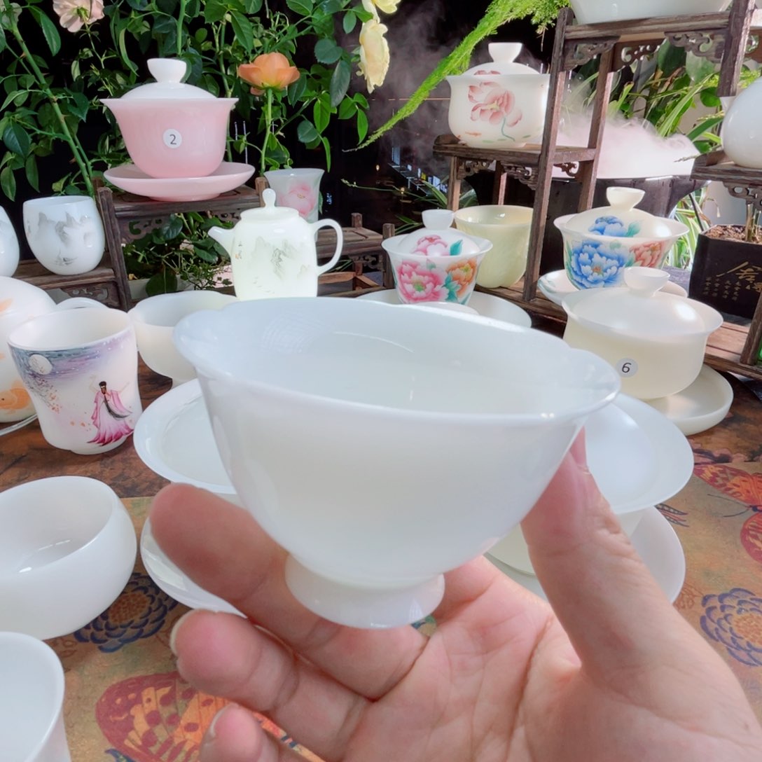 冰晶璞玉花瓣杯主人杯