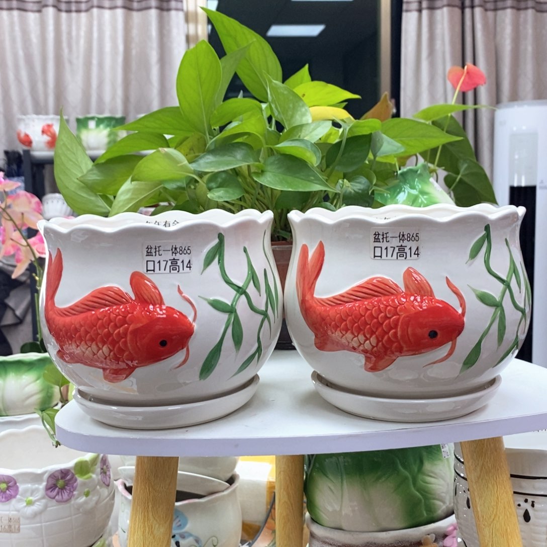 @夏西陶瓷花盆@@5865