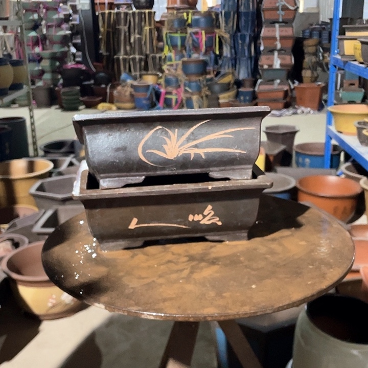 26/26棕色马槽花盆花盆