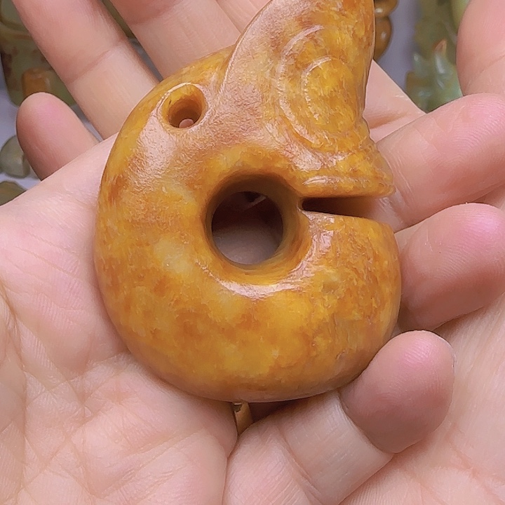 和田玉吊坠(不含链)未镶嵌