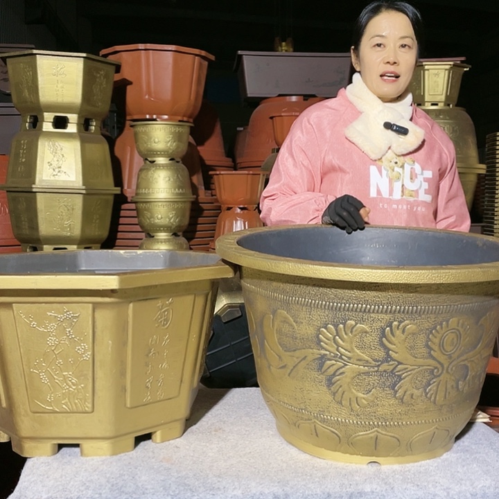 圆盆古铜六零六个