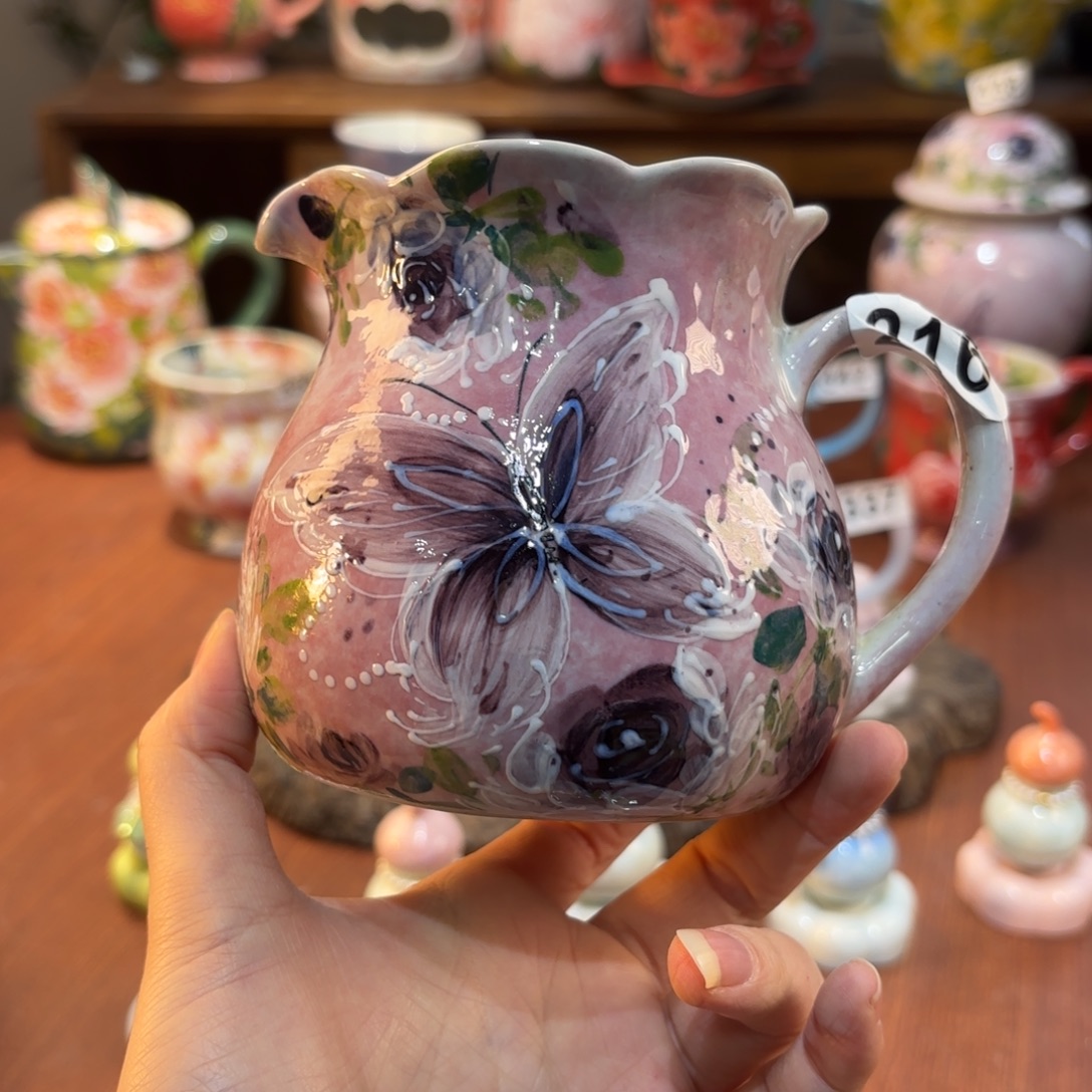 景德镇手绘高温釉下彩陶瓷茶具