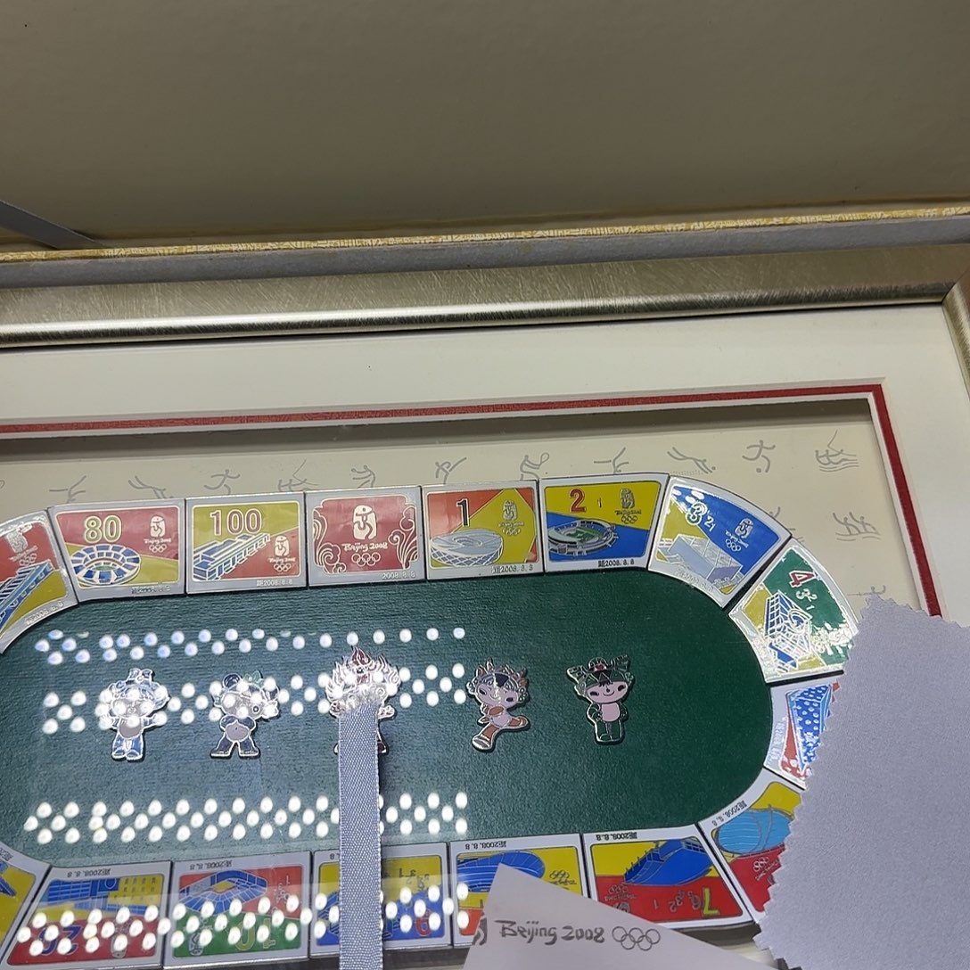 合金奥运跑道徽章套装