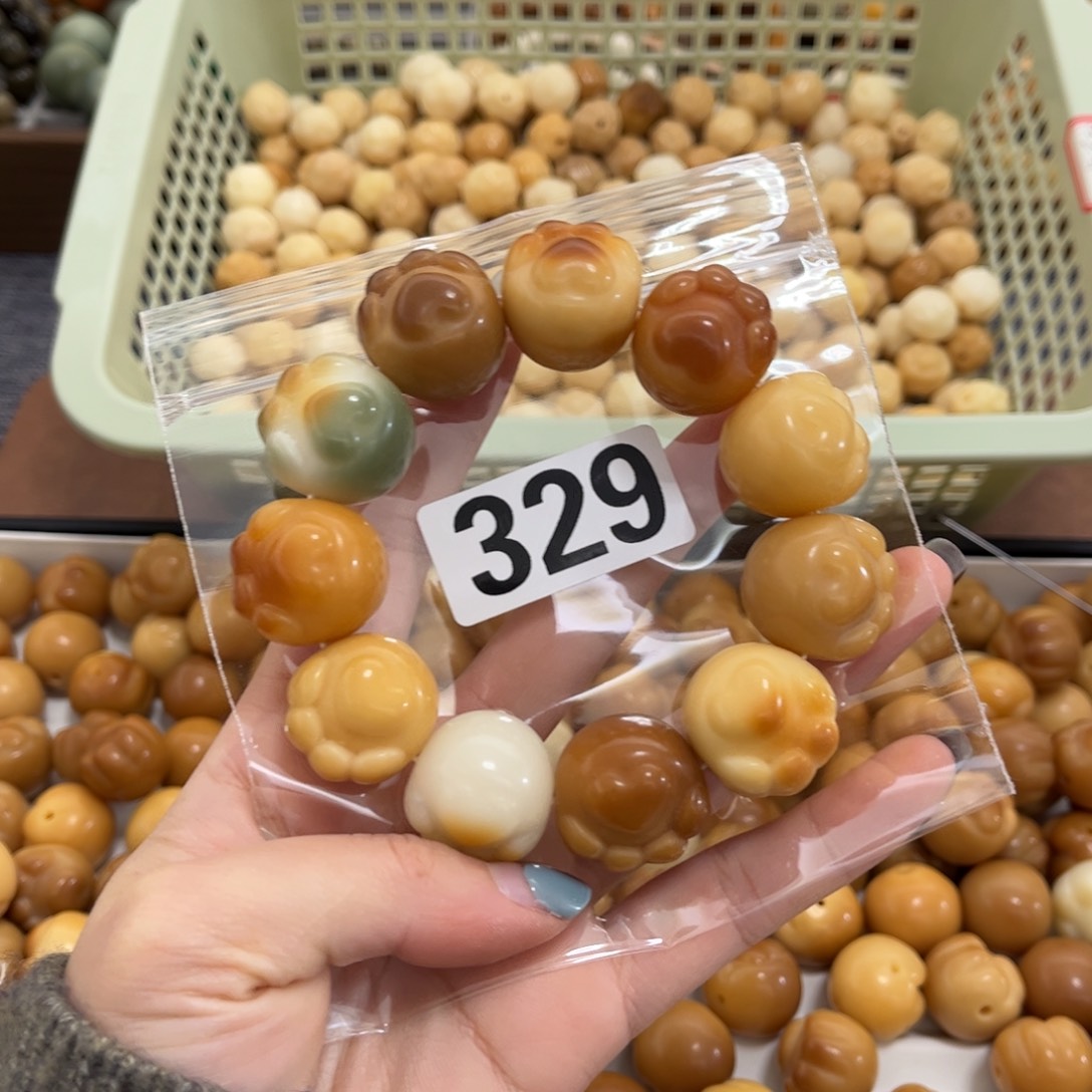 【闪购商品】白玉菩提手串329瑕疵2.2