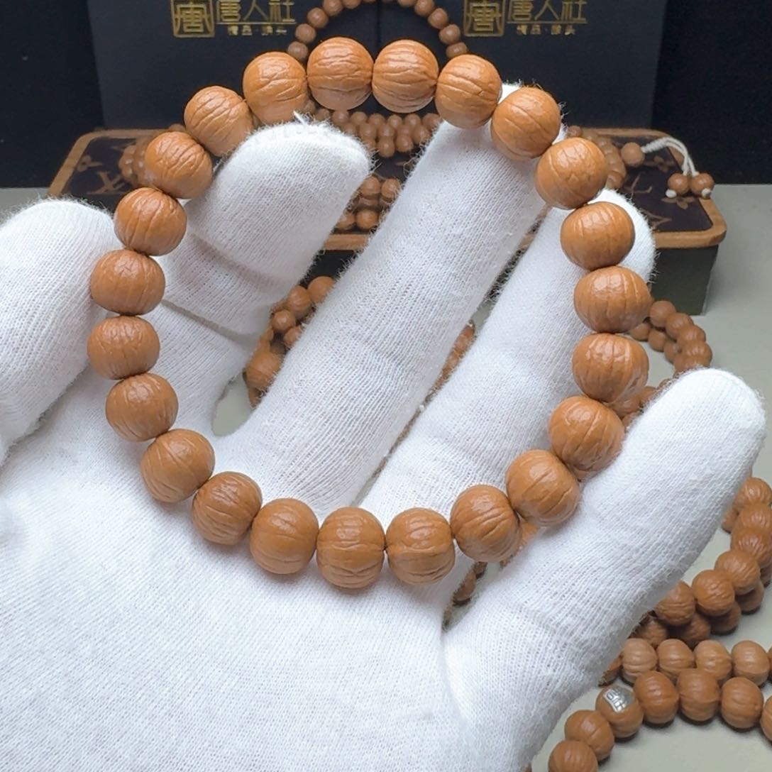 猴头核桃手串12尺寸体验款南瓜