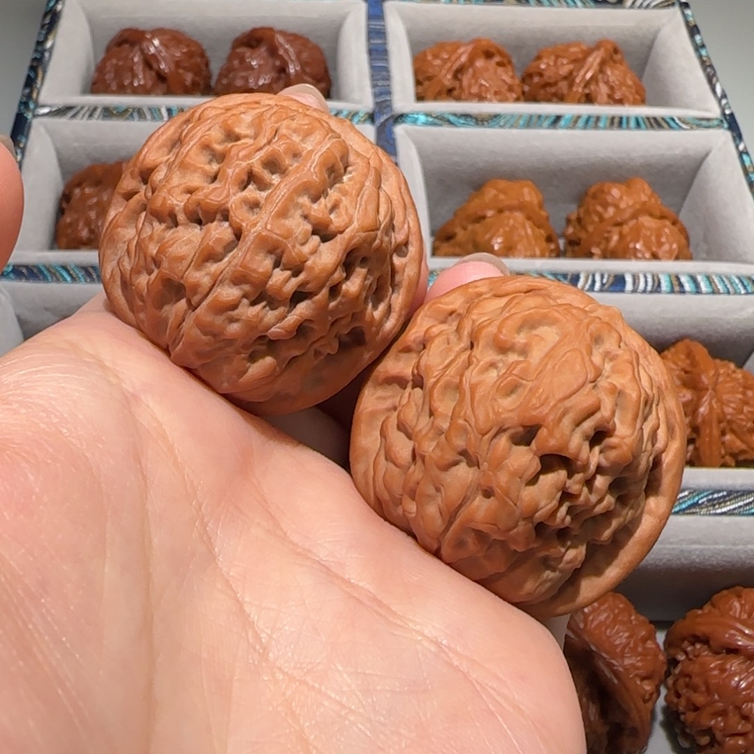 吊坠文玩核桃39莲花