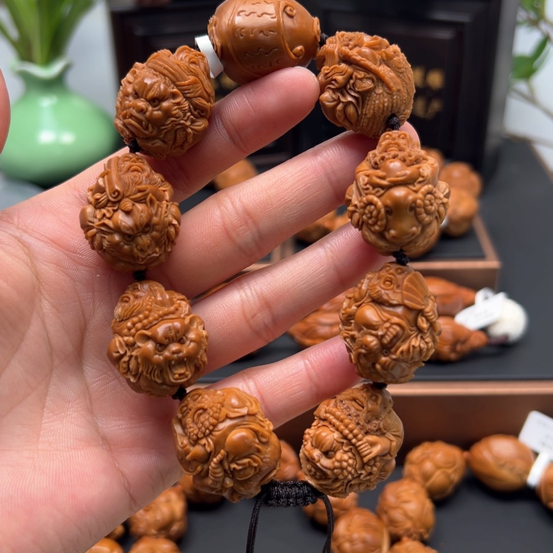 橄榄核手串/手链瑞兽达摩