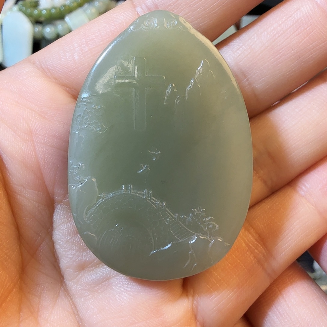 和田玉未镶嵌颈饰