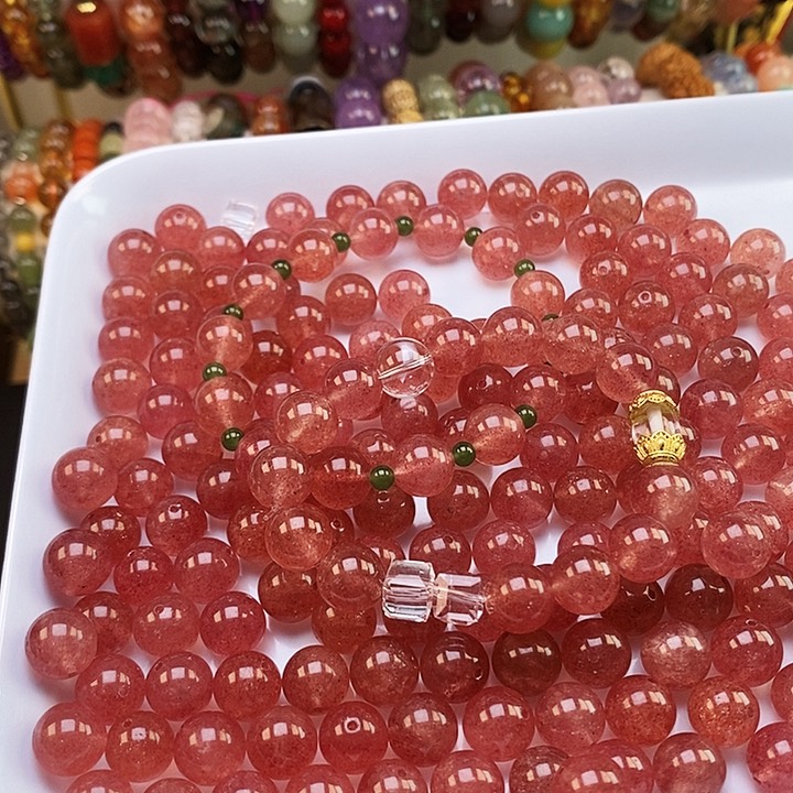 未镶嵌卡10草莓晶20玛瑙/玉髓