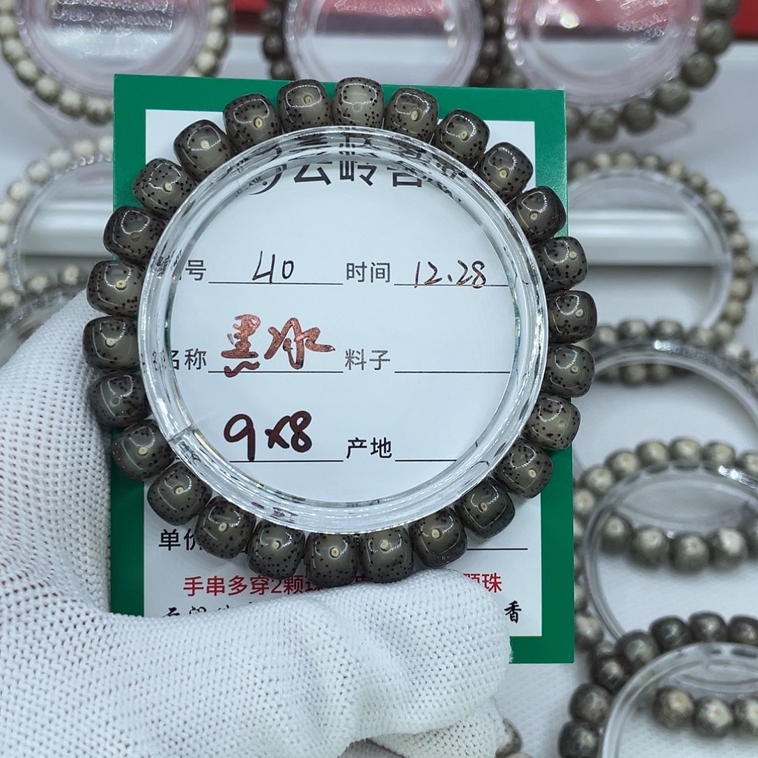 墨***.星月菩提吊坠10黑冰