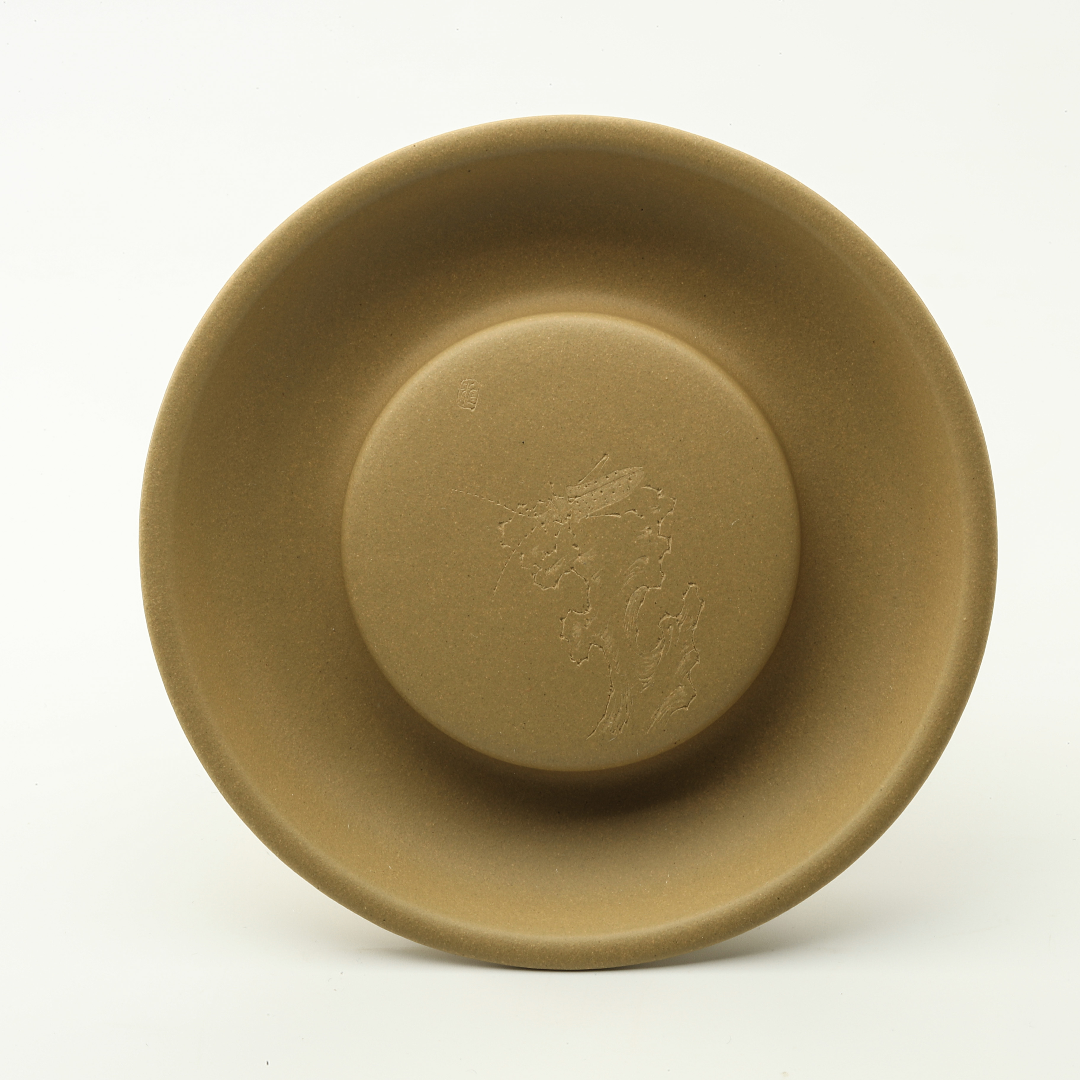 刘华紫砂壶呈段泥刻绘