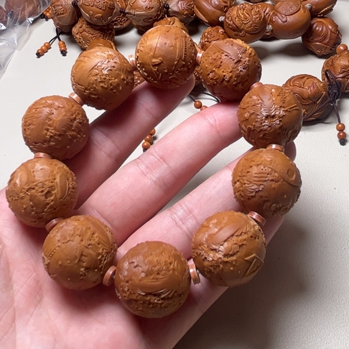 心***胸橄榄核手串橄榄核