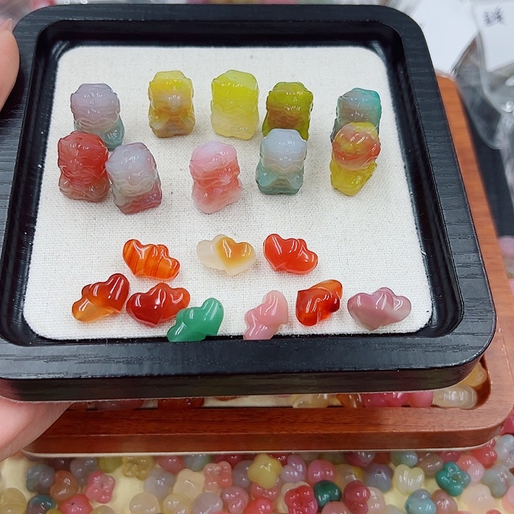 娟***子手链玛瑙未镶嵌手串149