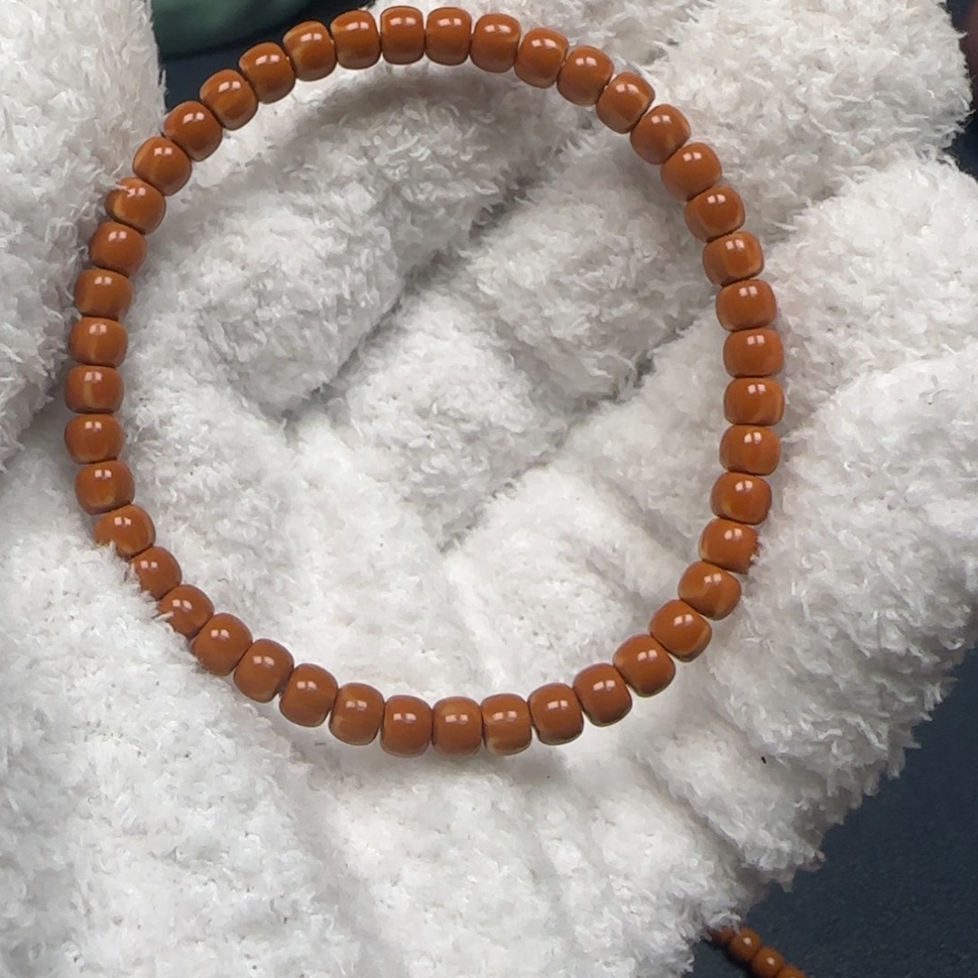 手串橄榄核老挝单圈极限弧三花5.1mm