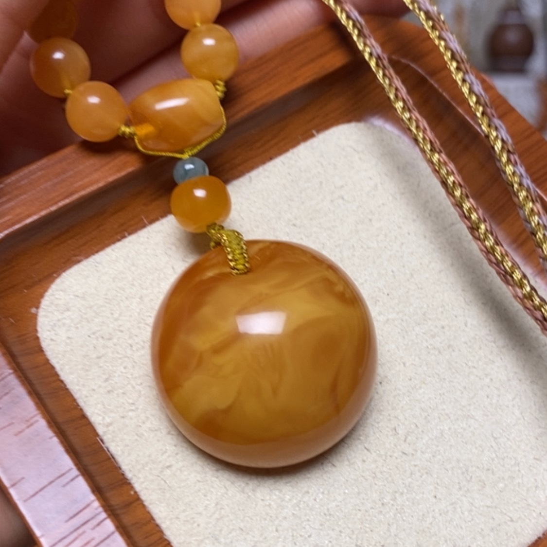 【闪购商品】蜜蜡颈饰未镶嵌项链