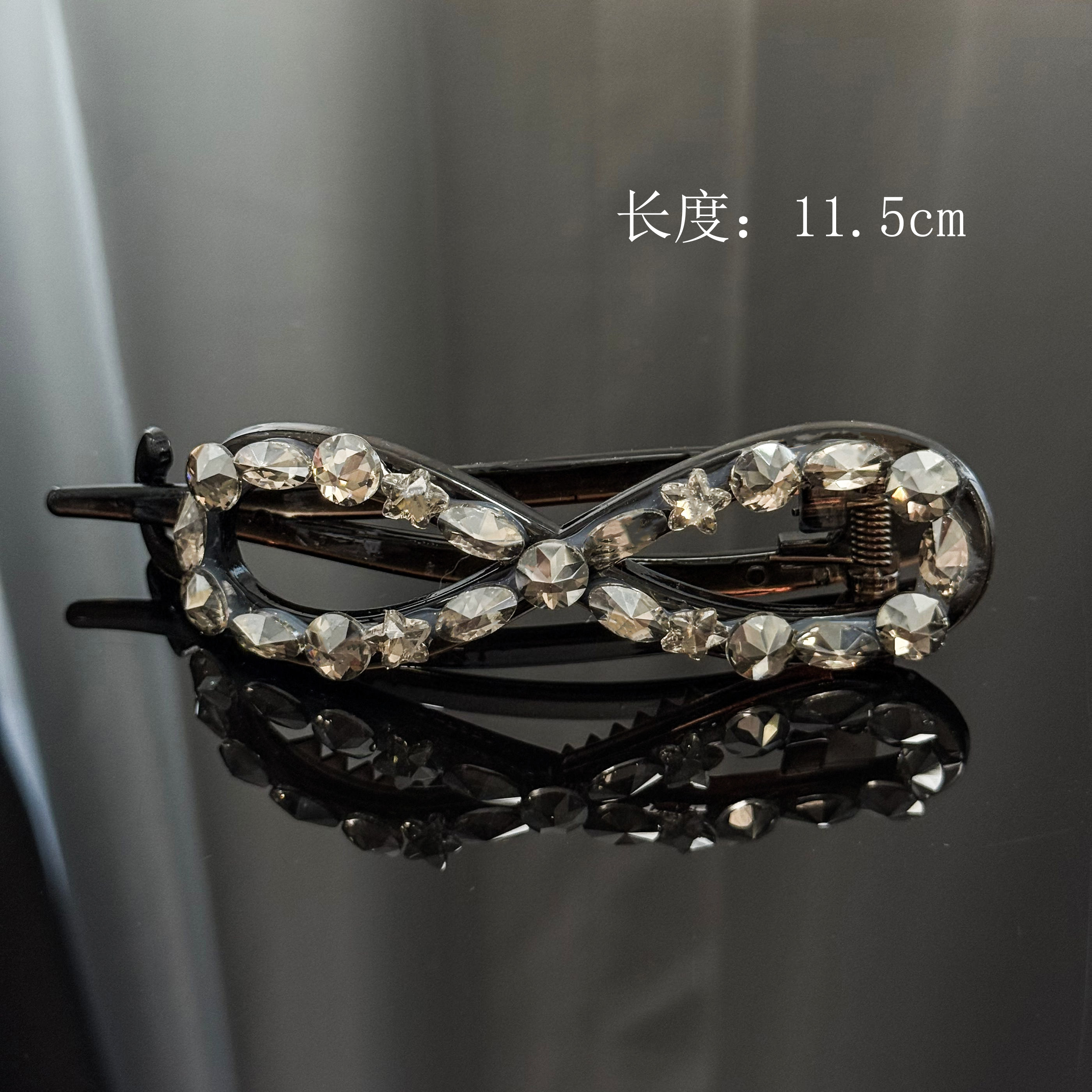 BAOSHATI/宝莎缇F-835满钻轻奢简约扭扭夹