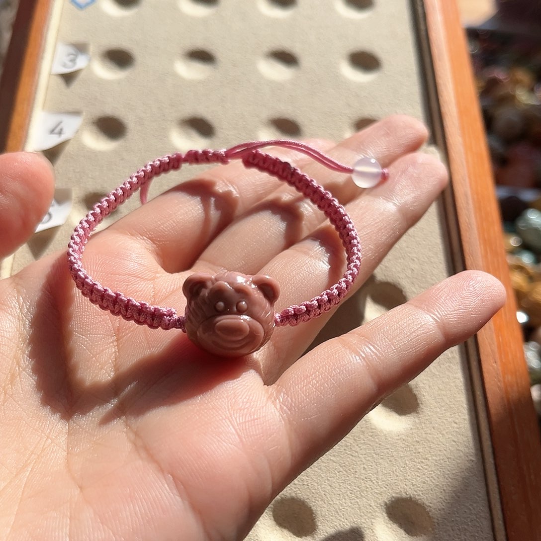 石英质玉手链可调节未镶嵌