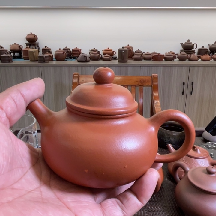红泥茶壶河**饿红泥210毫升