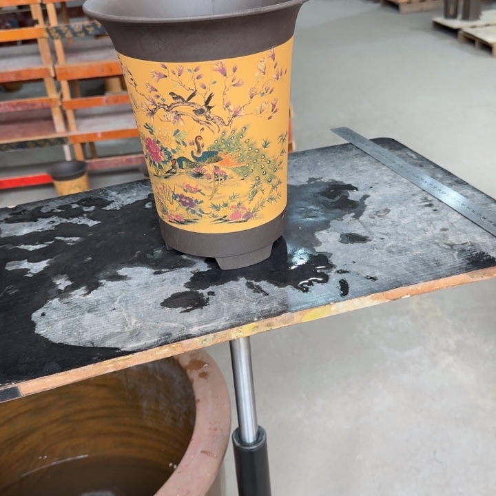 紫砂花盆 高度26口径21