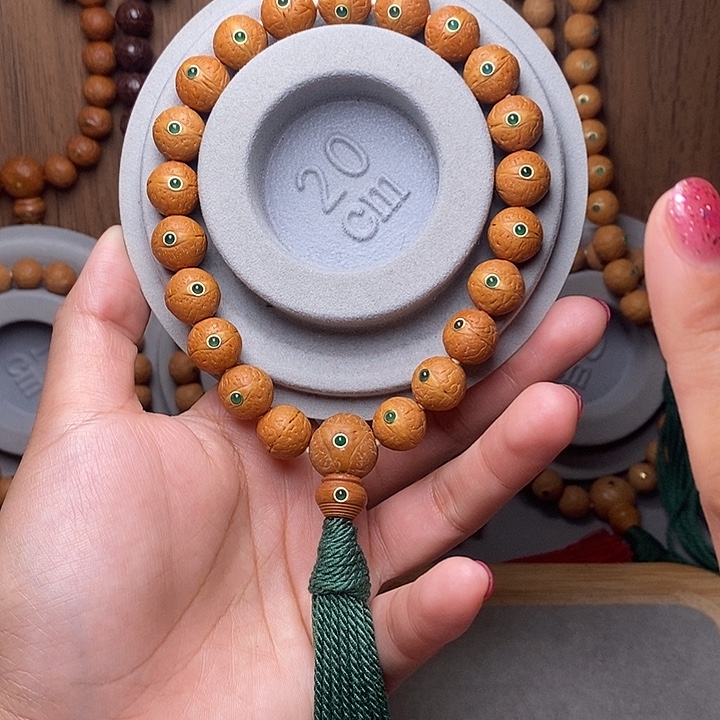 凤眼菩提手串12mm➕绿宝石镶嵌