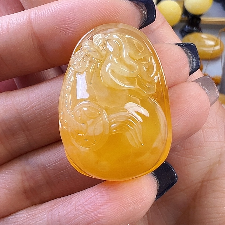 蜜蜡颈饰未镶嵌蜜蜡