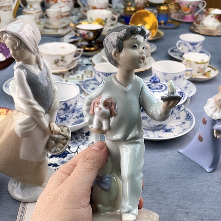 中古欧瓷瓷器小房子