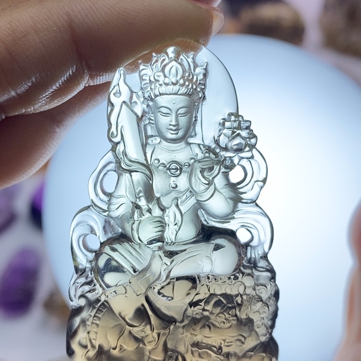 水晶颈饰未镶嵌要****空定制