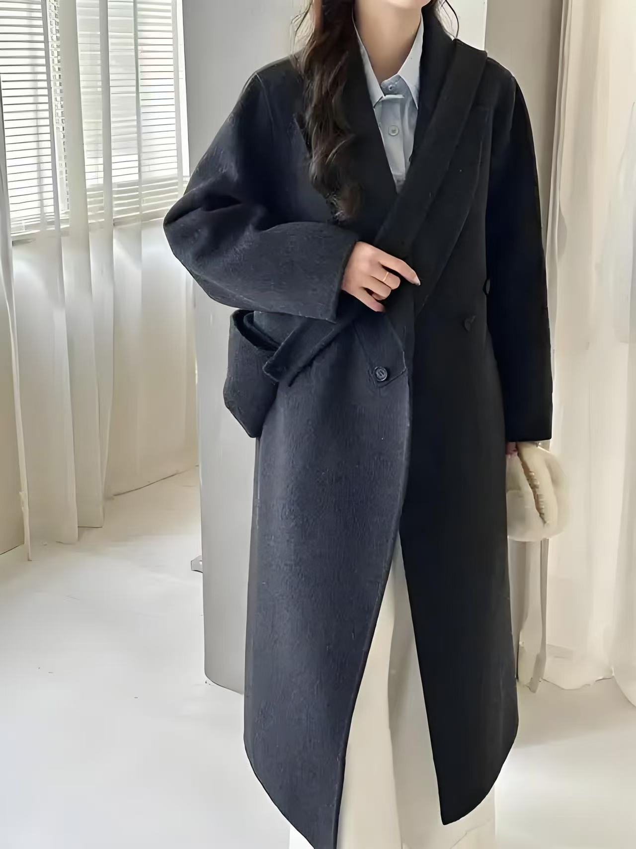 6001-6100号菲林秋冬时尚双面呢羊绒羊毛大衣