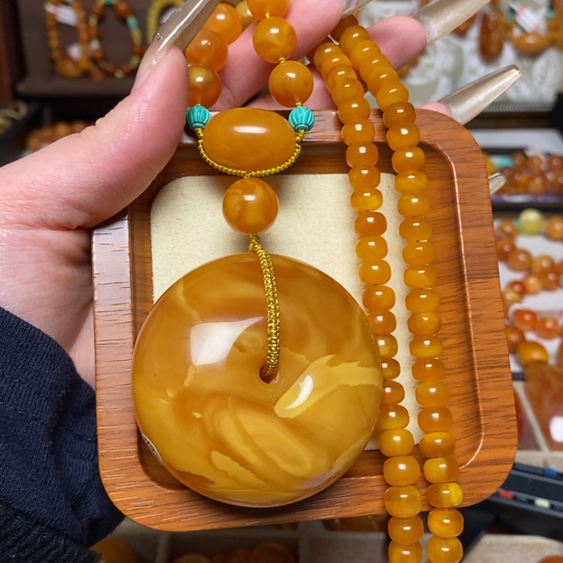 【闪购商品】蜜蜡颈饰未镶嵌项链