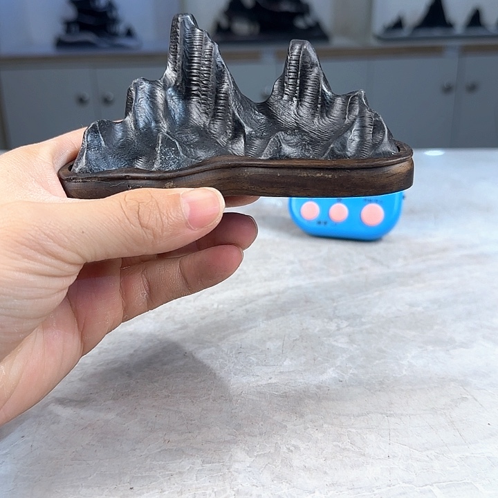 奇石茶宠鱼缸文房摆件 绿**林