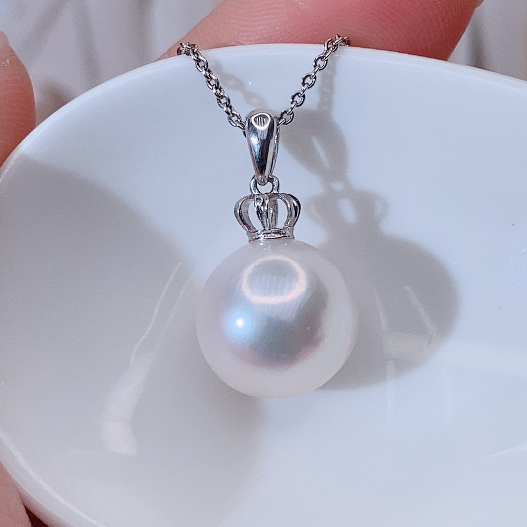 颈饰银S925镶嵌淡水珍珠
