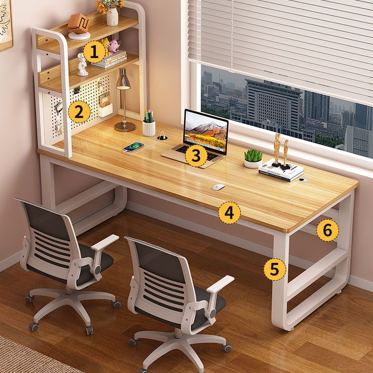 2024新款实木长条桌办公桌家用卧室靠窗靠墙简约学习工作台电脑桌