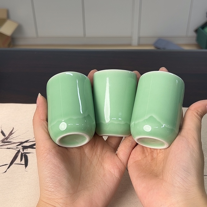 龙泉云间青瓷小米茶器