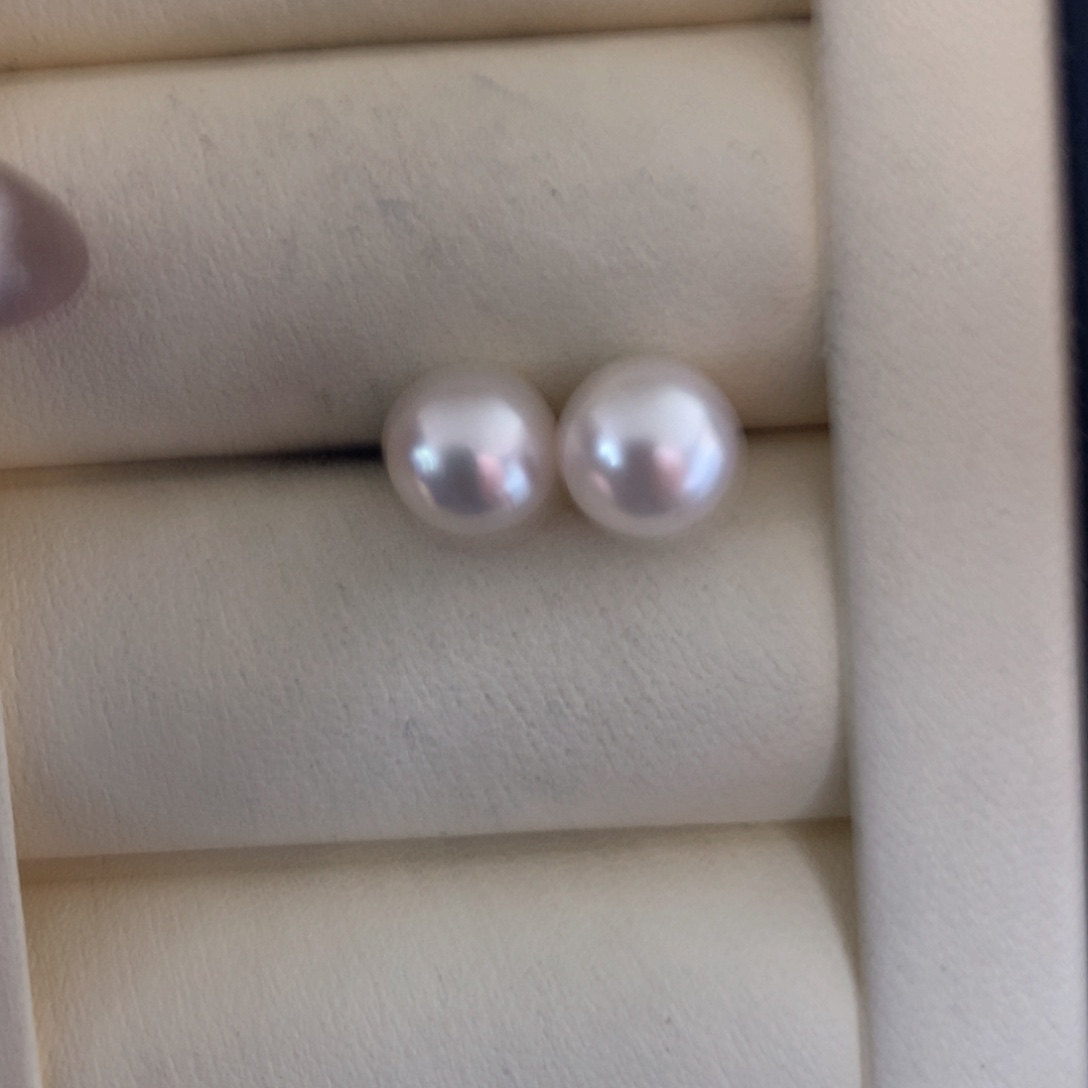 海水珍珠耳饰18K金镶嵌