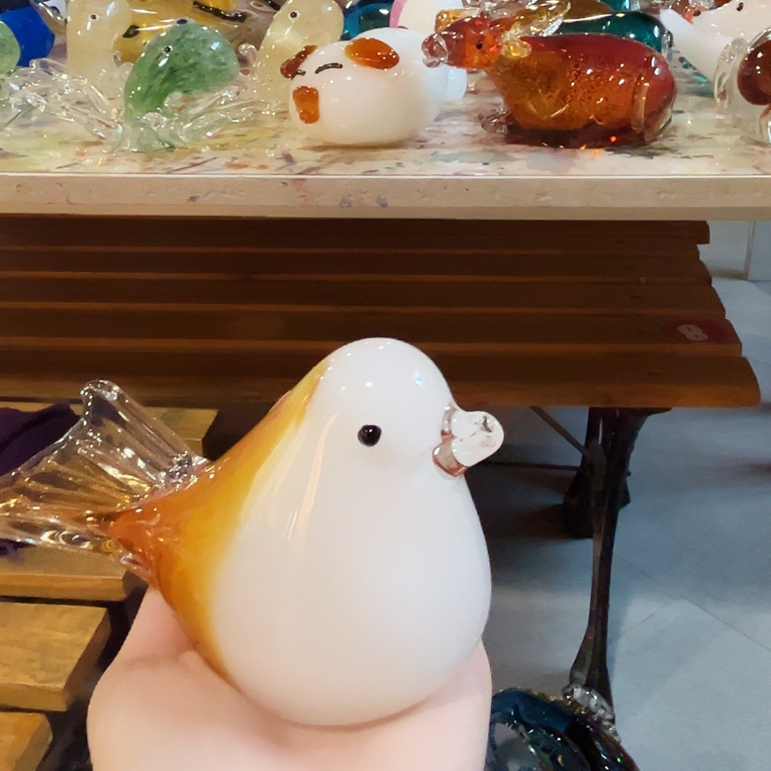 手工艺品琉璃琉璃的颜色也很好看呀