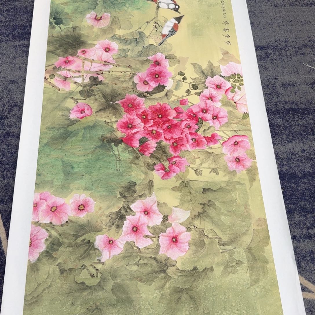 国画国画作品山水花鸟