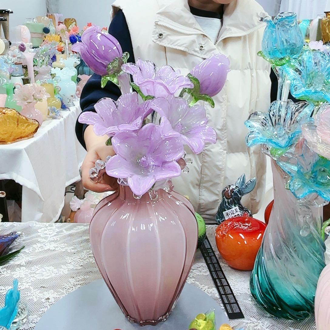 福利不退不换琉璃花瓶艺术品