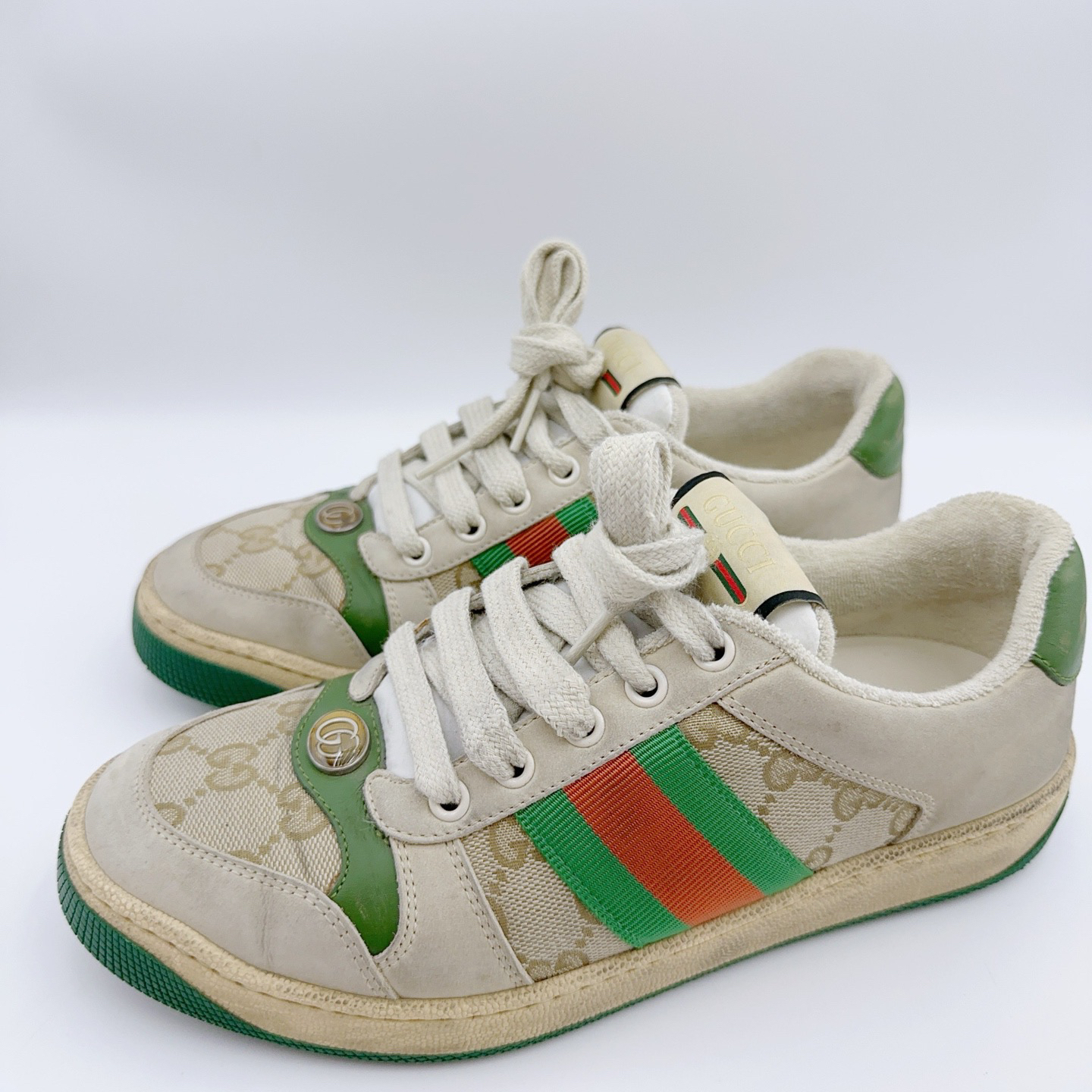 99新 GUCCI/古驰 37码/脏脏鞋/01858