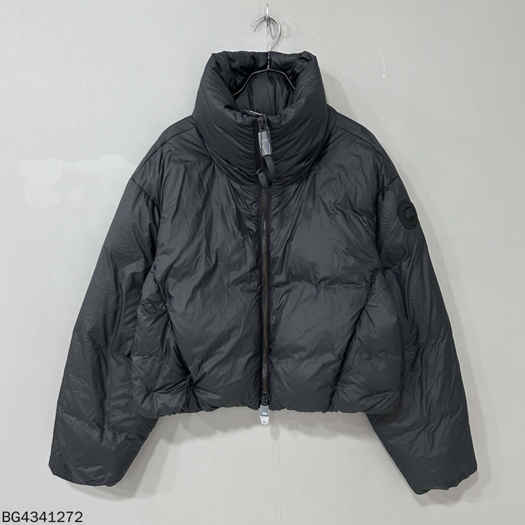 99新 CANADA GOOSE 黑标长袖短款羽绒服外套/S码/41272