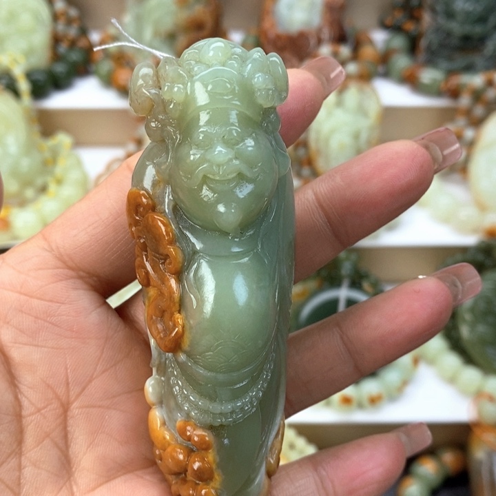 【闪购商品】透闪石质玉手把未镶嵌