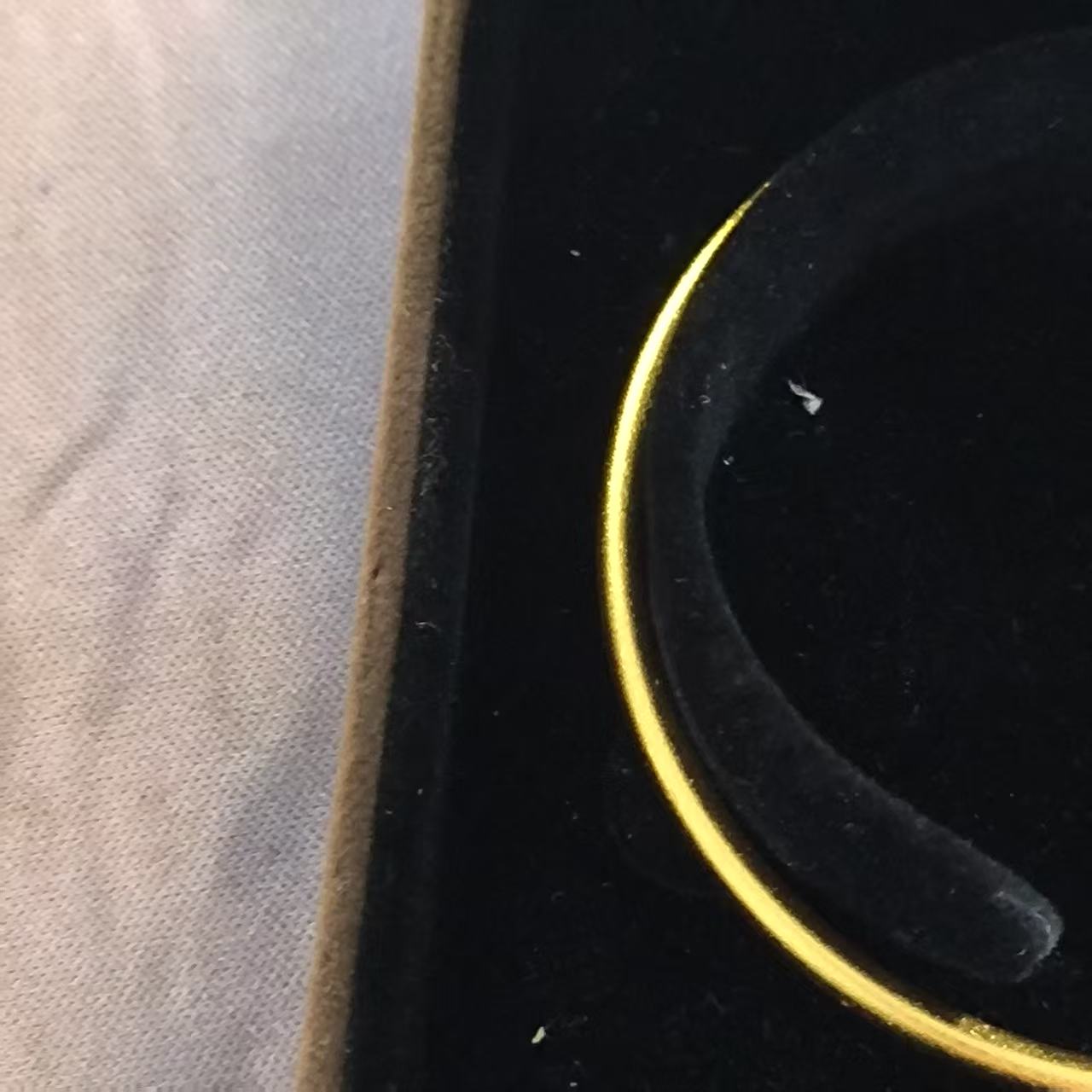 时尚轻奢超级细素圈手镯黄hr1181