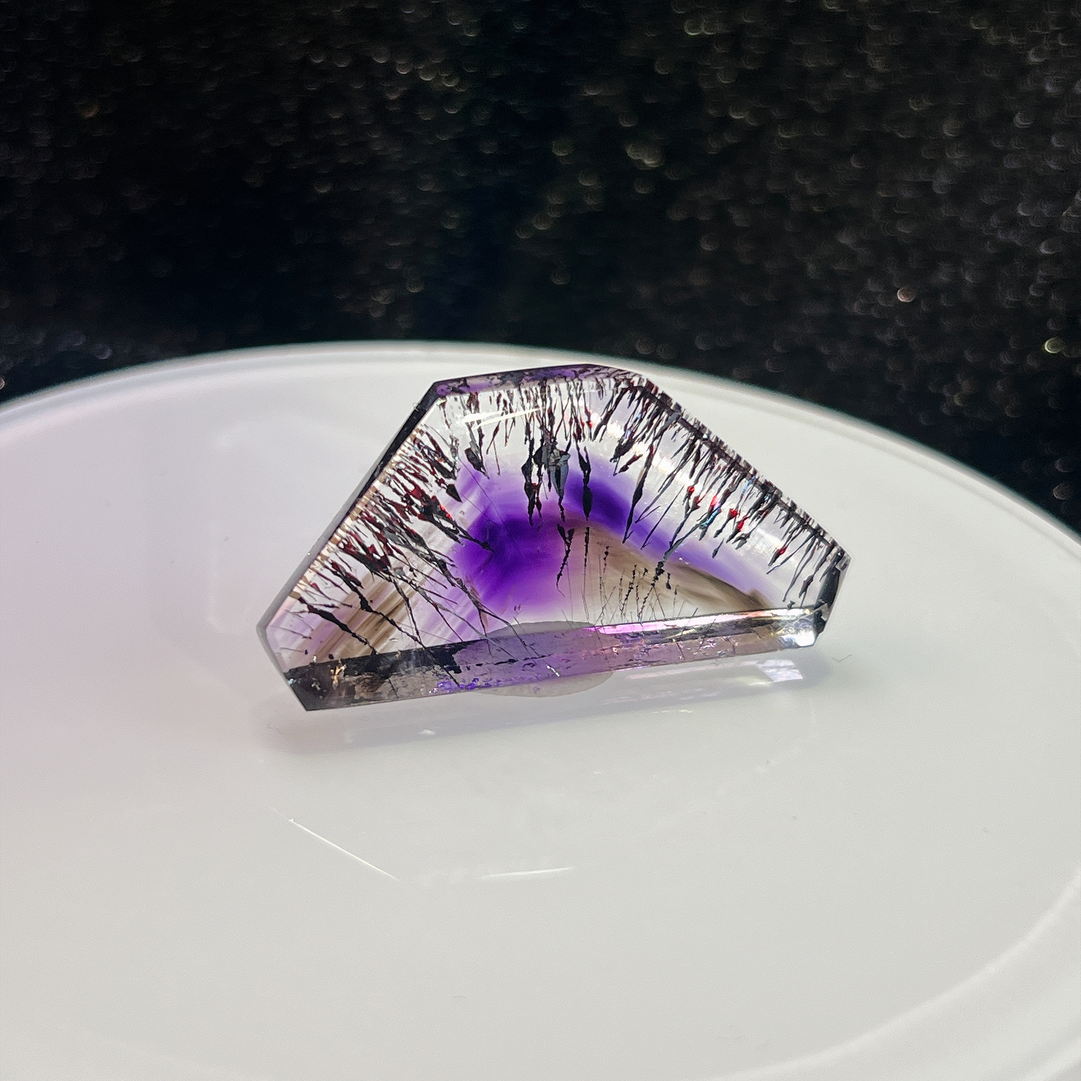  天然紫超水晶吊坠