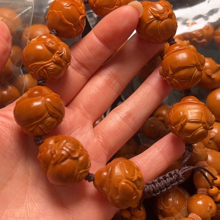 威***山橄榄核手串财神21