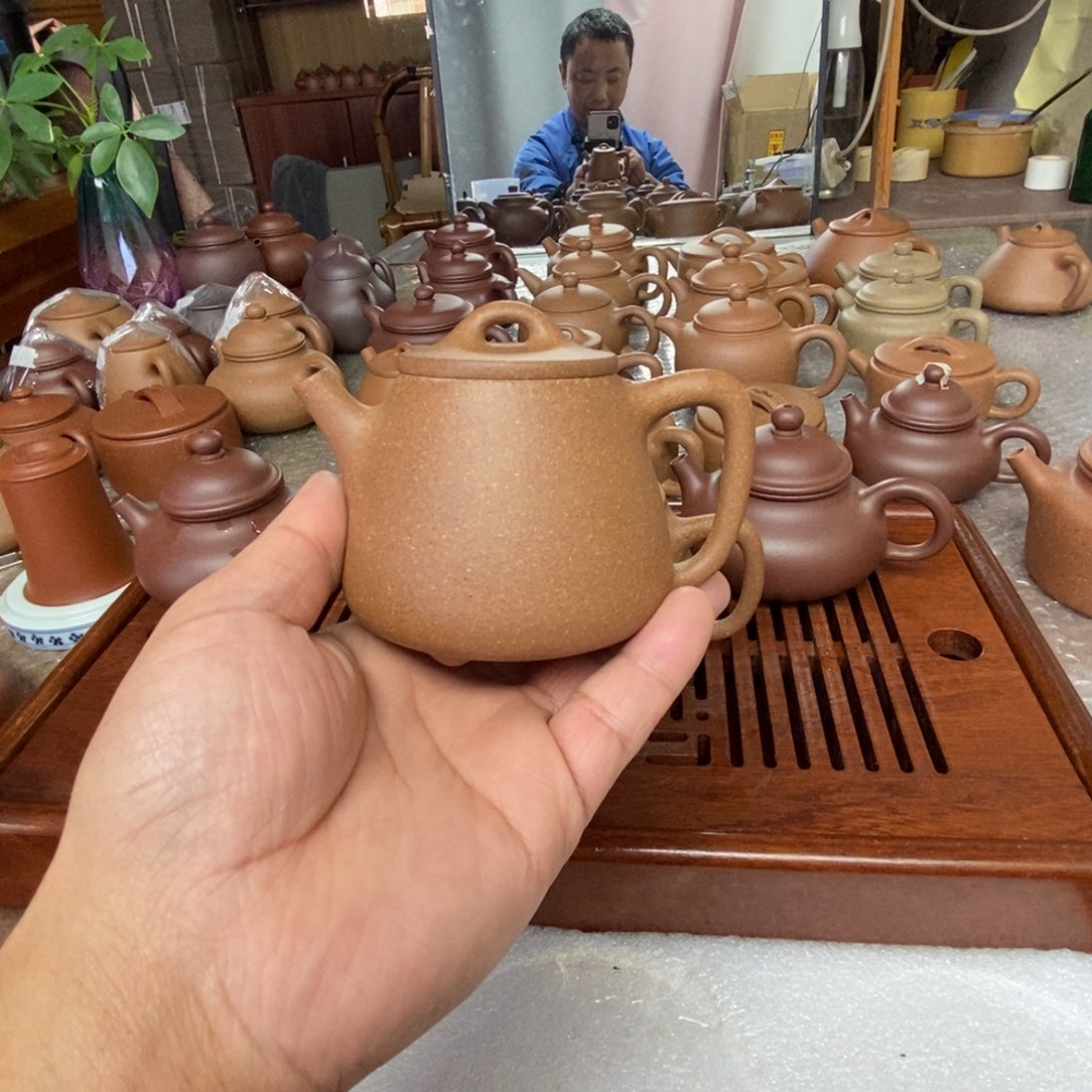 一***昕紫砂茶壶青降零添加石瓢壶140 cc